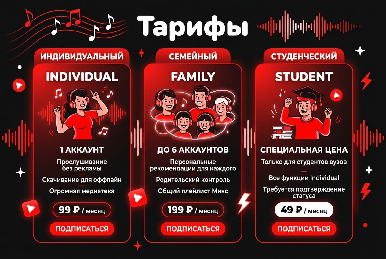 Как оплатить YouTube Music из России в 2026 году: Premium без зарубежной карты — фото 2