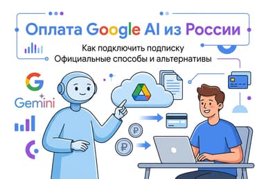 Как оплатить Google AI (Gemini) из России в 2026 году: подписка AI Pro без зарубежной карты