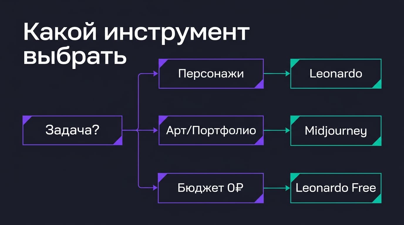 Leonardo AI, Midjourney или что-то ещё: как выбрать генератор изображений в 2026 году — фото 4