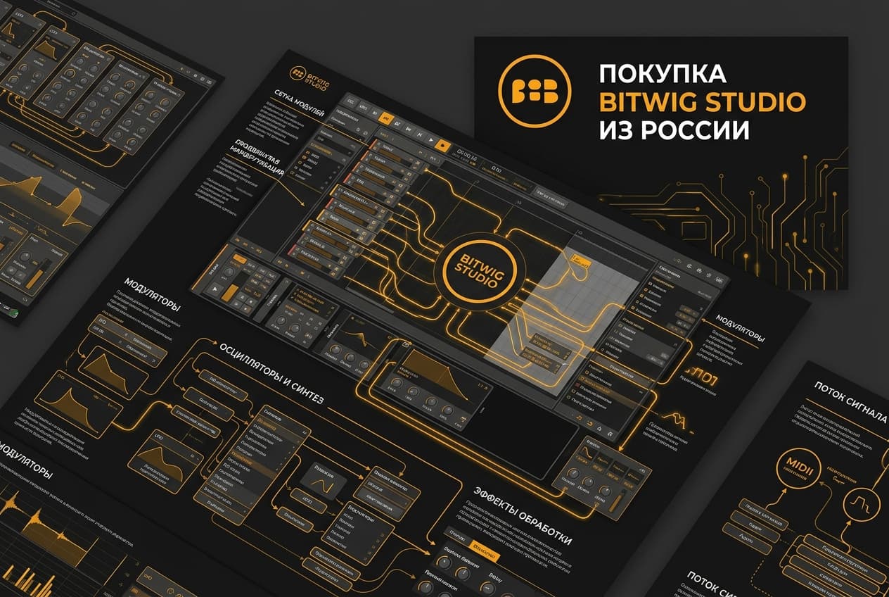 Как купить Bitwig Studio из России в 2026 году: без зарубежной карты