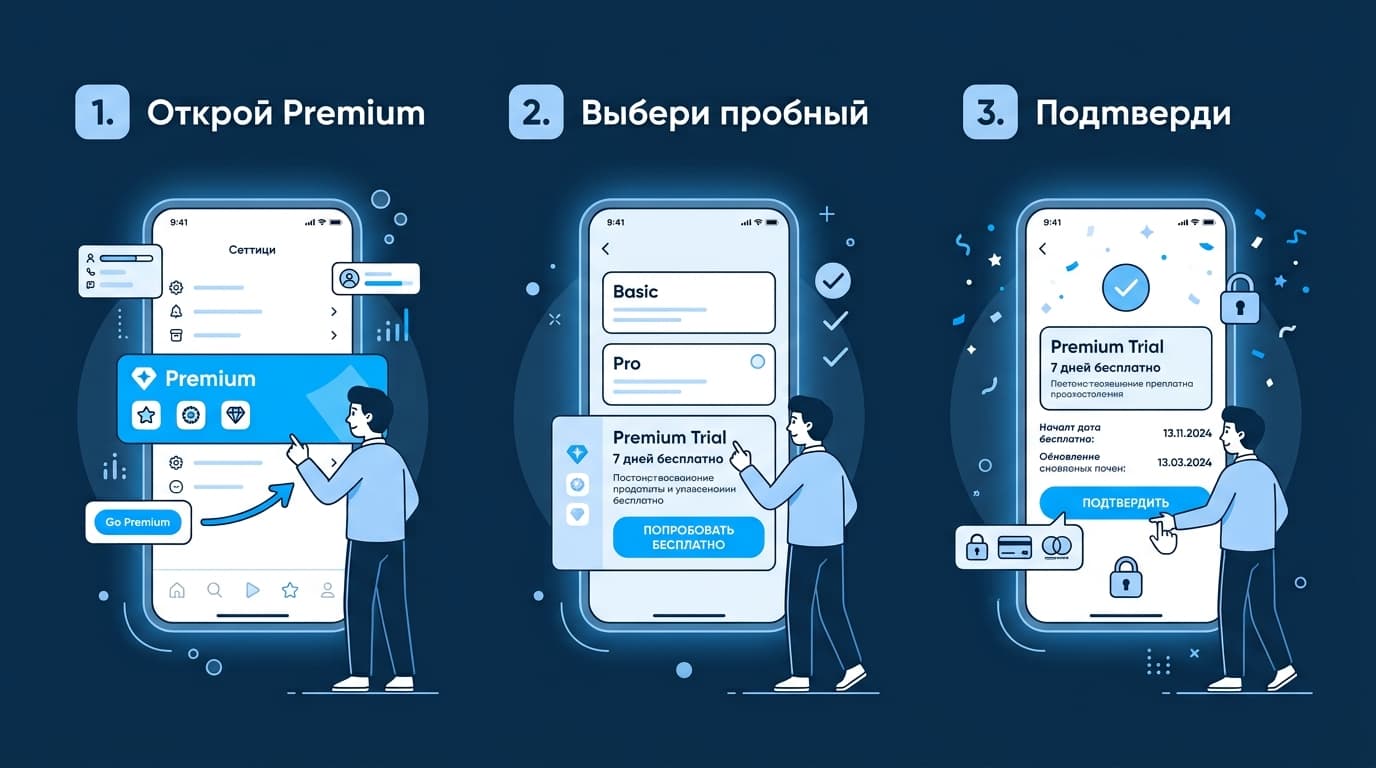 Пробный Premium в GetContact: как активировать без риска случайно попасть на платёж — фото 2