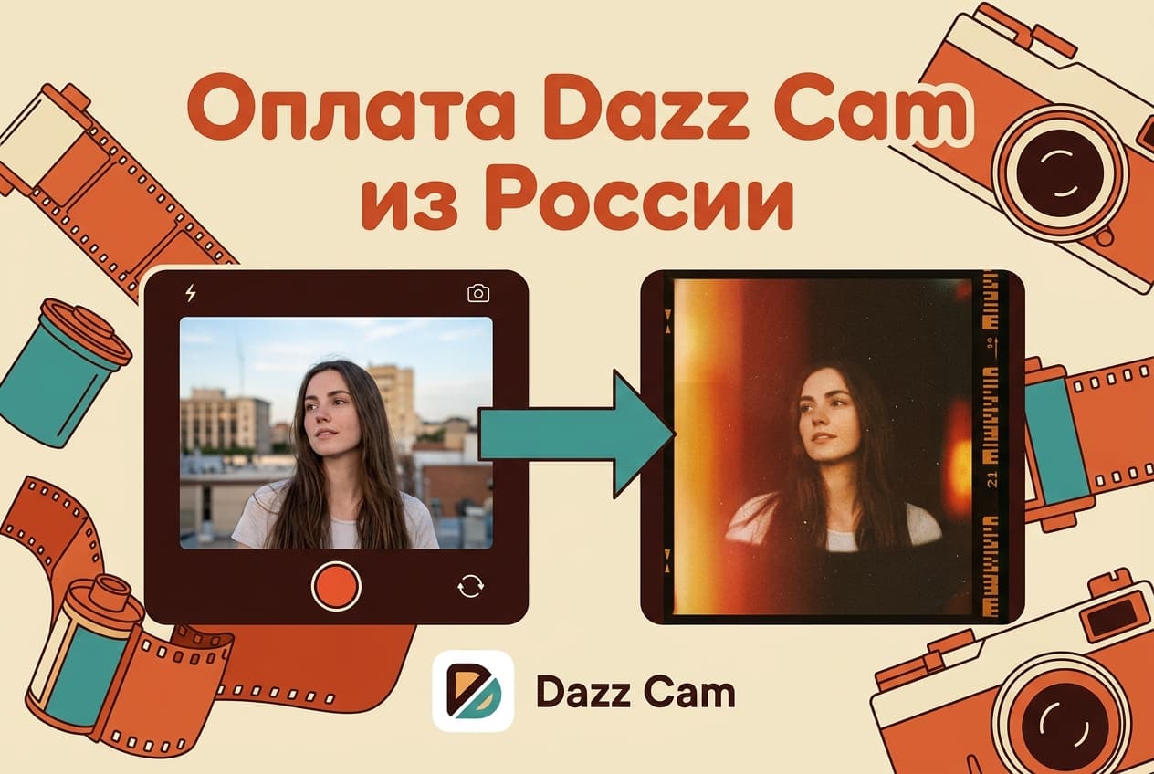 Как оплатить Dazz Cam из России в 2026 году: подписку Pro без зарубежной карты