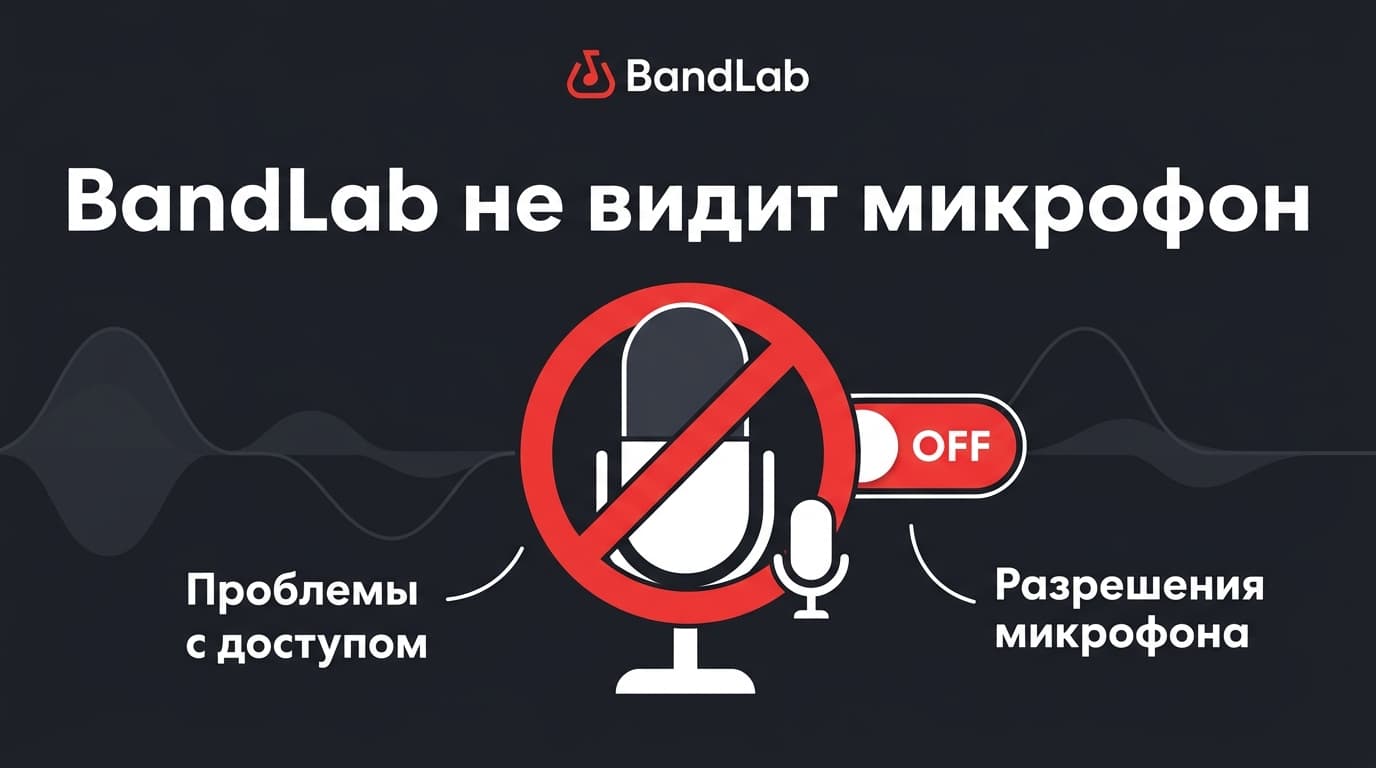 BandLab не слышит микрофон: разбираем причины и чиним запись