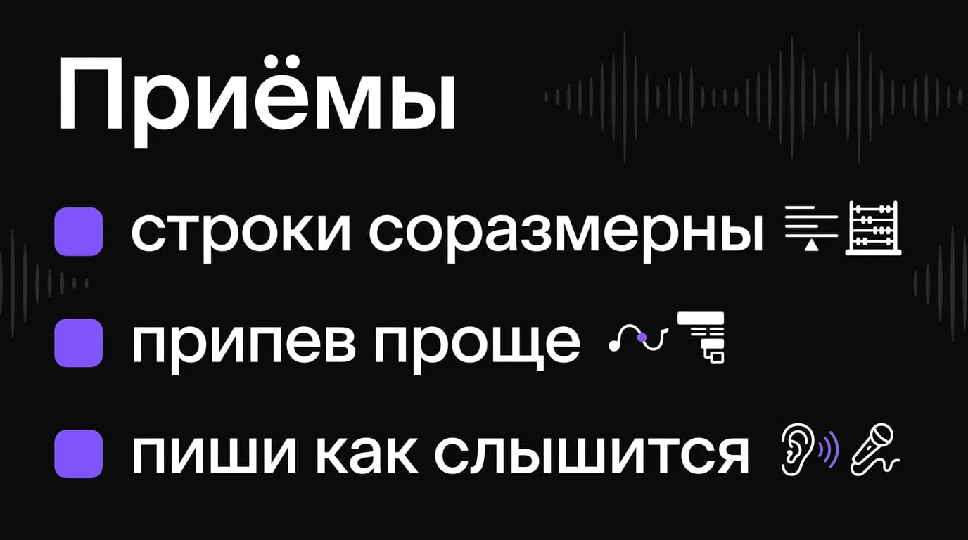Как написать текст для Suno, чтобы он не рассыпался под музыкой, а лёг точно в ритм — фото 2