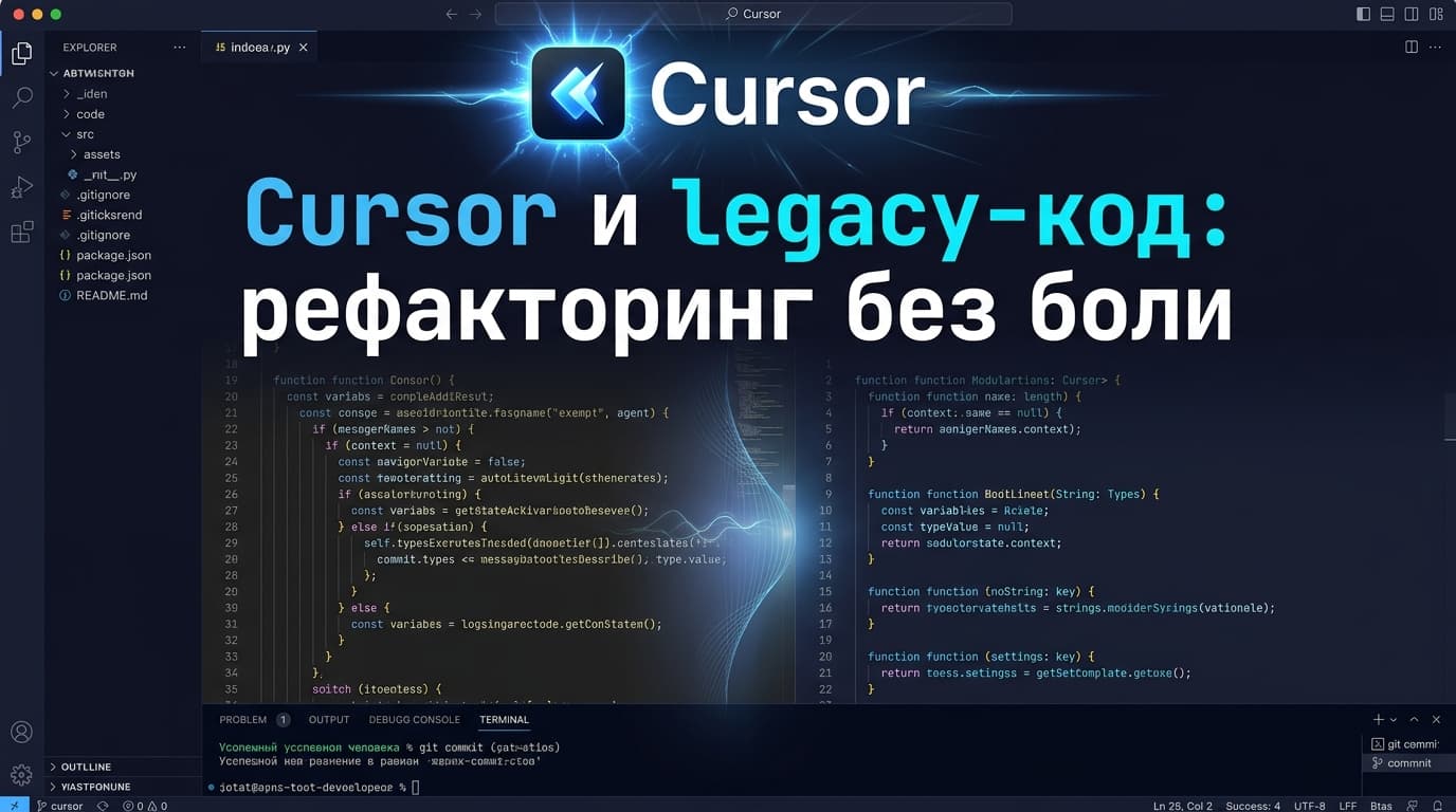 Разбор Cursor для чистки legacy-кода: что реально умеет AI-редактор