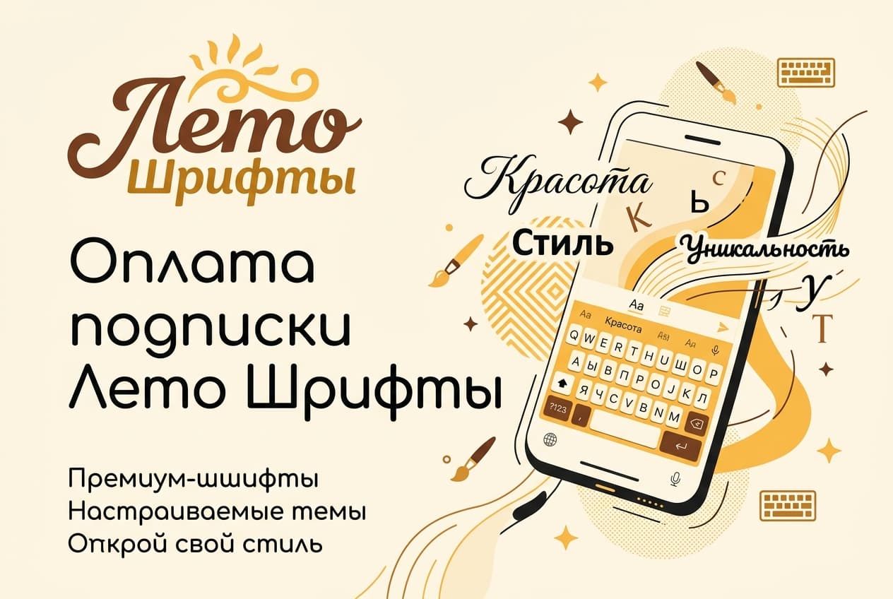 Как оплатить подписку Лето Шрифты из России в 2026 году: без зарубежной карты