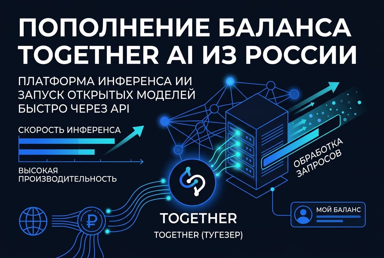 Как пополнить баланс Together AI из России в 2026 году: без зарубежной карты