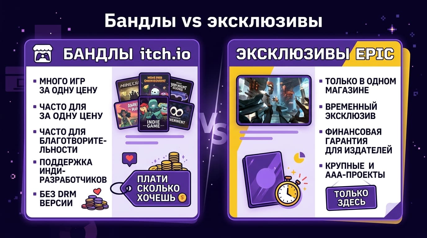 Epic Games Store vs itch.io: где искать инди-игры в 2026 — фото 3