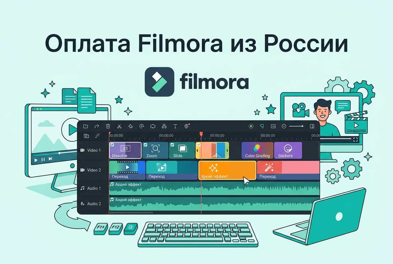 Как купить Filmora из России в 2026 году: без зарубежной карты
