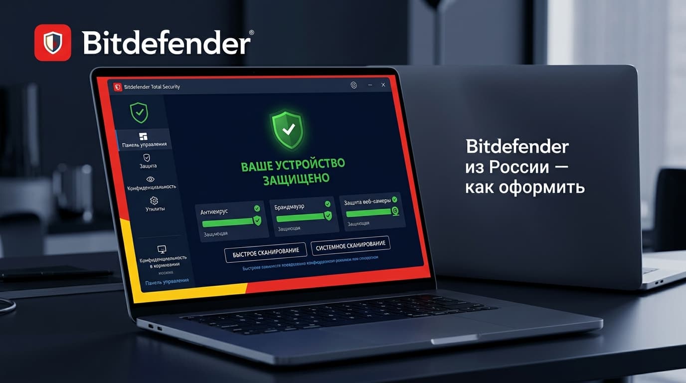 Bitdefender из России в 2026 году: тарифы и рабочий способ оплатить подписку