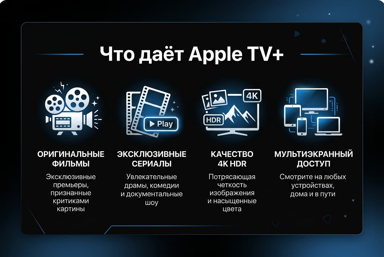Как оформить подписку Apple TV+ из России в 2026 году: без зарубежной карты — фото 1