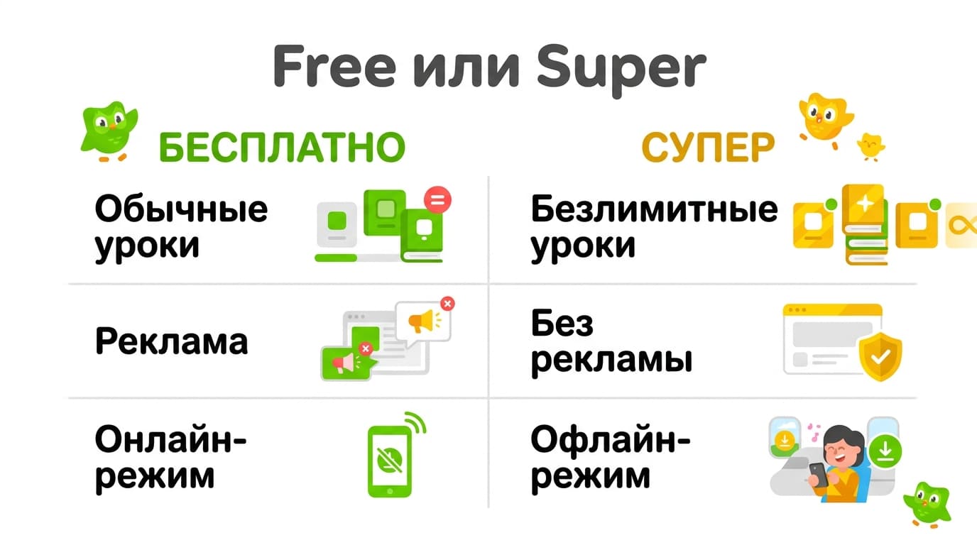 Duolingo: как оплатить подписку Super из России в 2026 году — фото 1