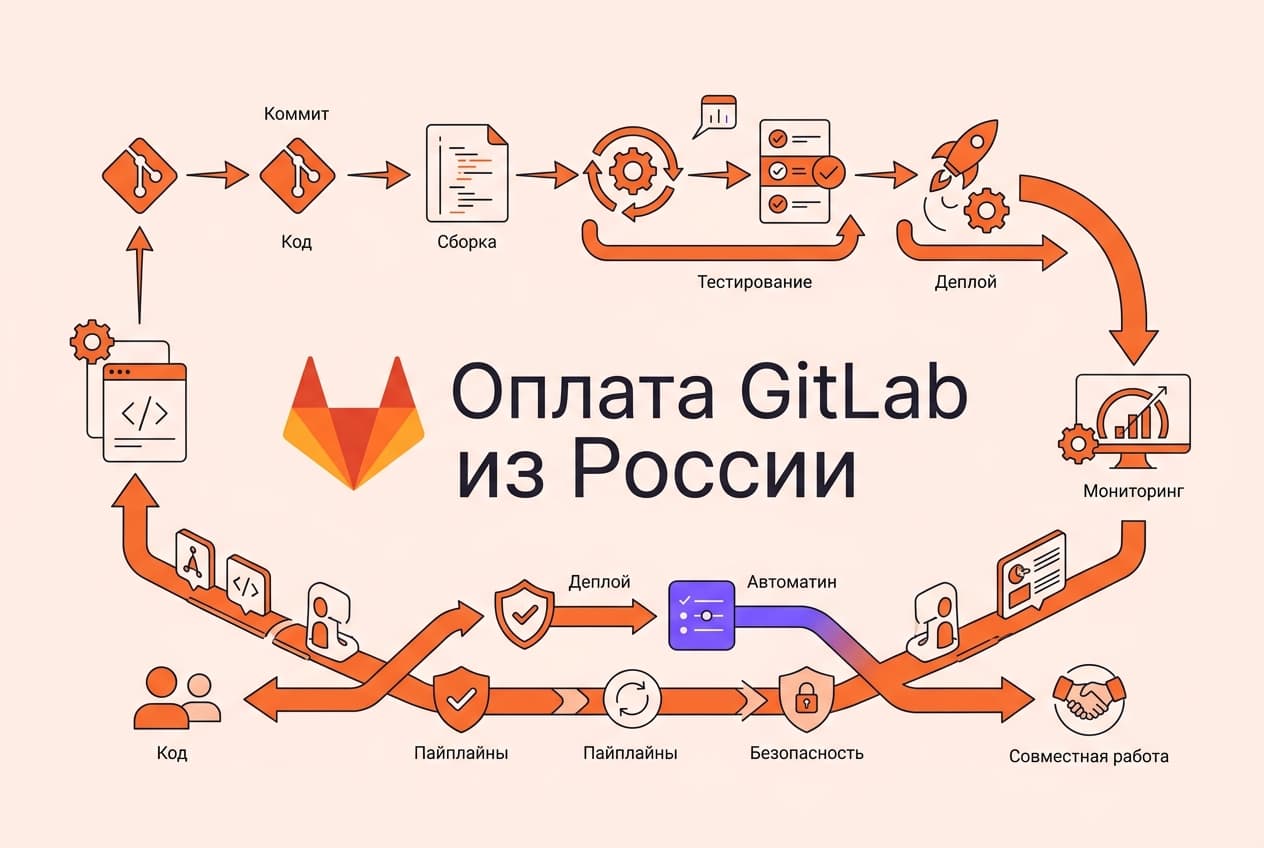 Как оформить подписку GitLab из России в 2026 году: без зарубежной карты