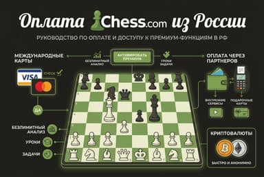 Как оплатить Chess.com из России в 2026 году: премиум-подписку без зарубежной карты