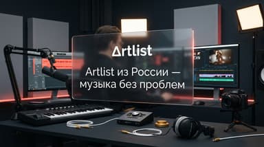 Artlist из России в 2026 году: как подключить лицензионную музыку и AI-инструменты для видео