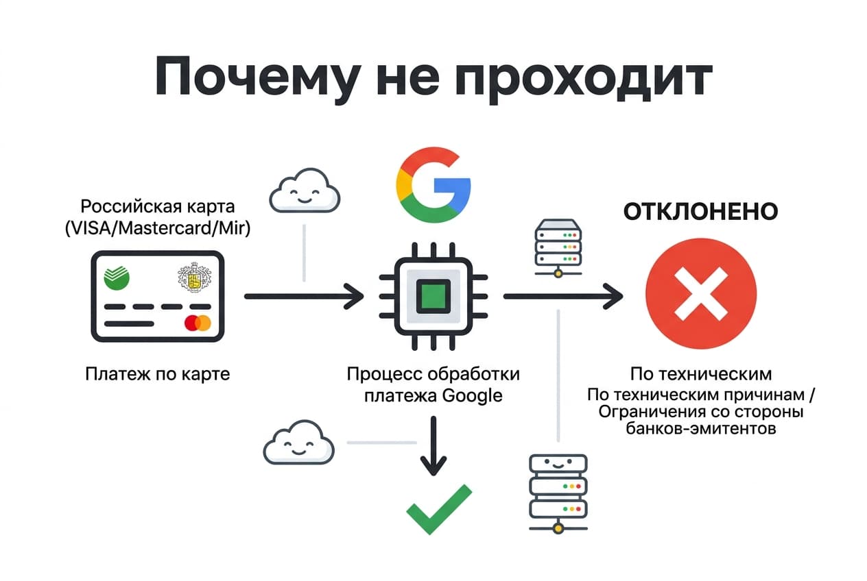 Как оформить подписку Google One в России в 2026 году — фото 3