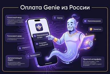 Как оплатить Genie из России в 2026 году: подписку ИИ-приложения без зарубежной карты
