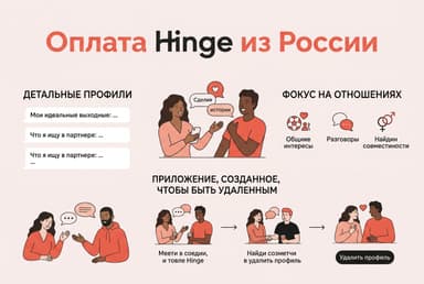 Как купить подписку Hinge из России в 2026 году: без зарубежной карты