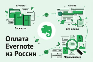Как оформить подписку Evernote из России в 2026 году: без зарубежной карты