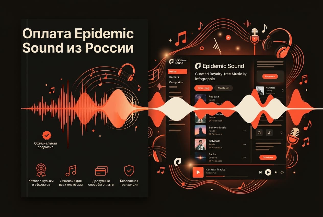 Как оформить подписку Epidemic Sound из России в 2026 году: без зарубежной карты