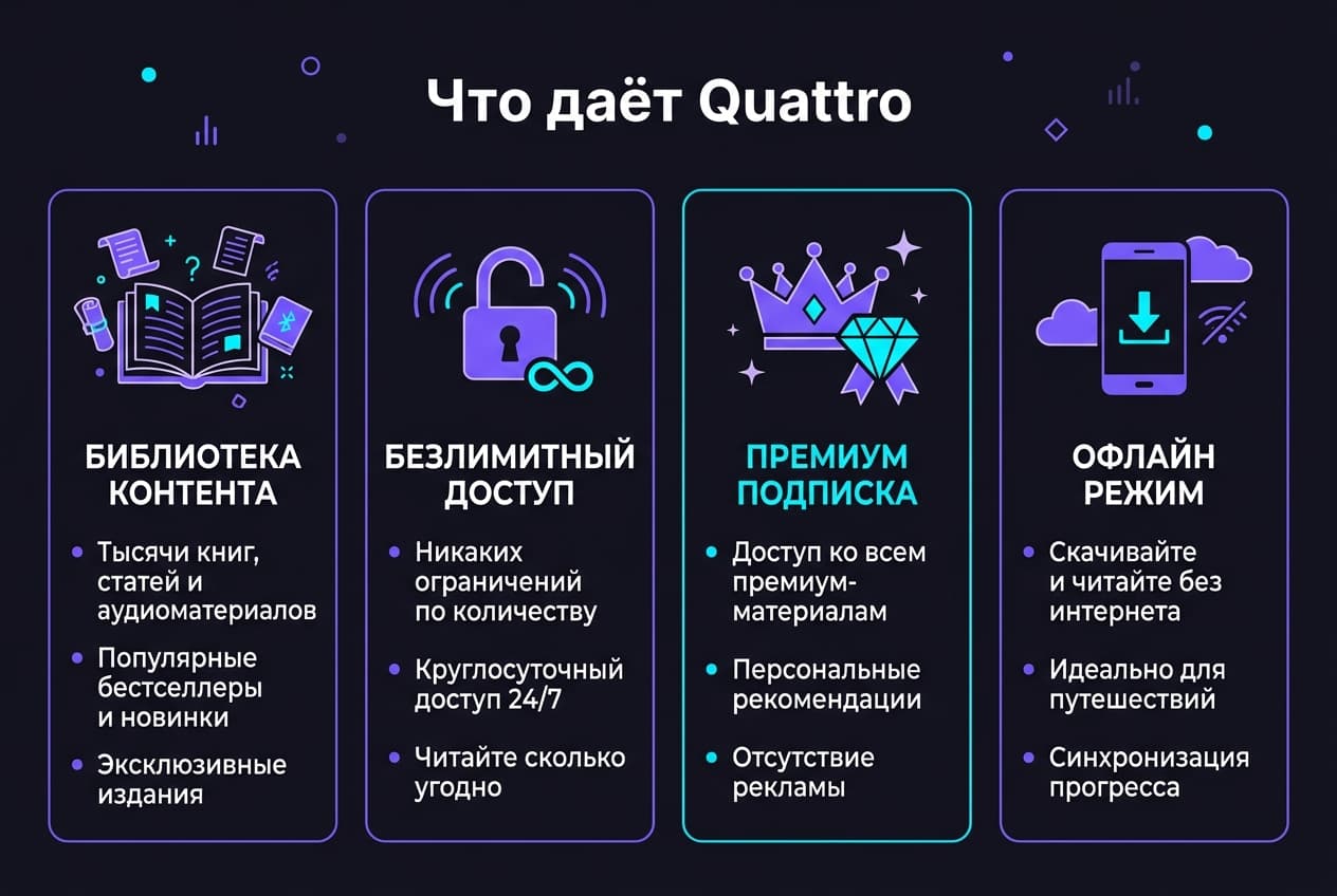Как оплатить подписку Quattro из России в 2026 году: без зарубежной карты — фото 1