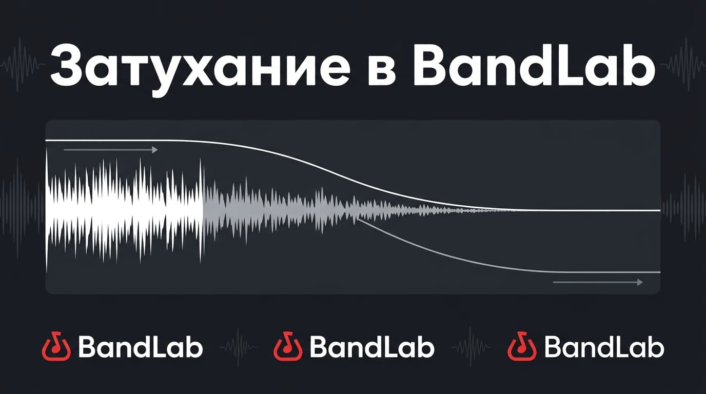 Плавное затухание звука в конце трека в BandLab: два рабочих способа