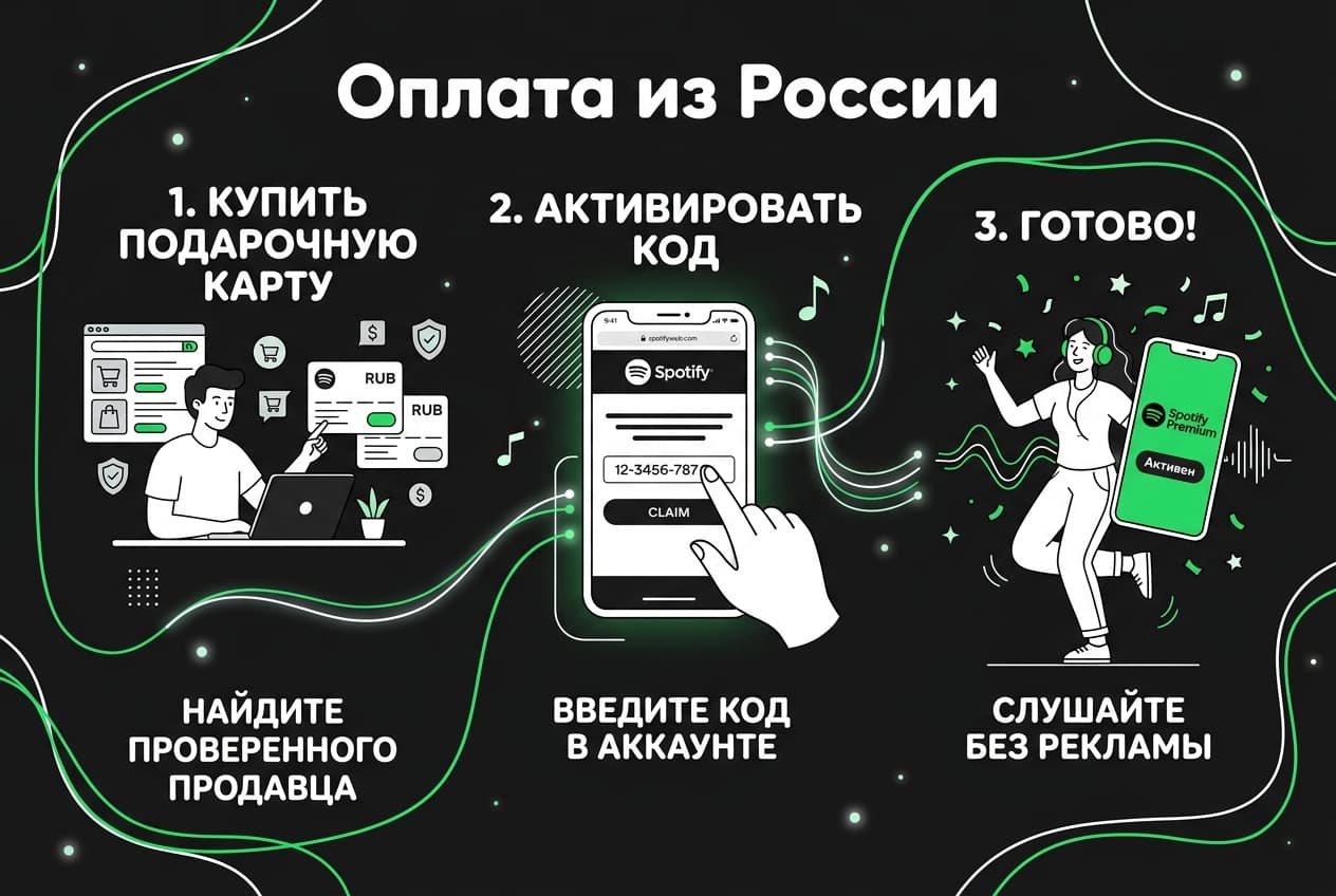 Как оформить подписку Спотифай из России в 2026 году — фото 4