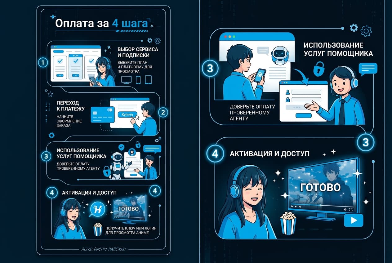 Как оформить подписку HiDive из России в 2026 году: без зарубежной карты — фото 4