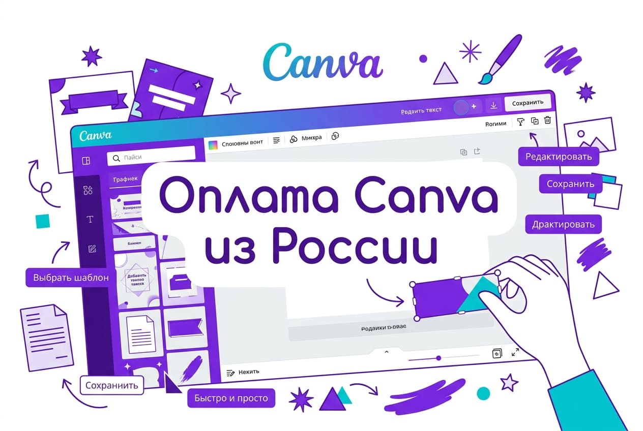 Как оплатить Canva из России в 2026 году: подписку Pro без зарубежной карты