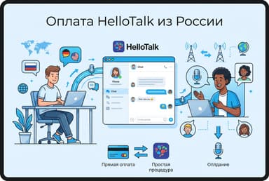 Как оплатить подписку HelloTalk из России в 2026 году: без зарубежной карты