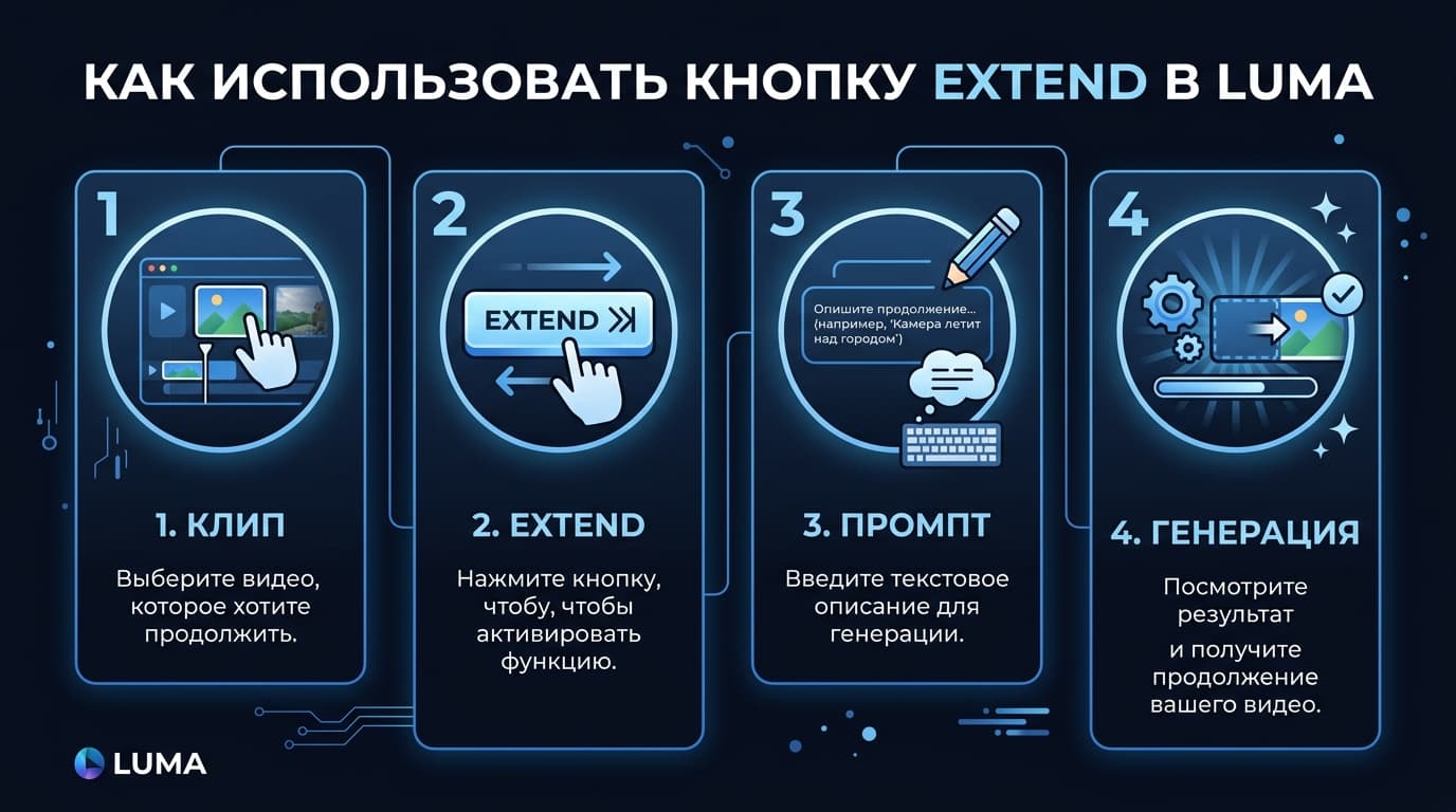 Функция Extend в Luma: продлеваем короткий ролик без потери качества — фото 2