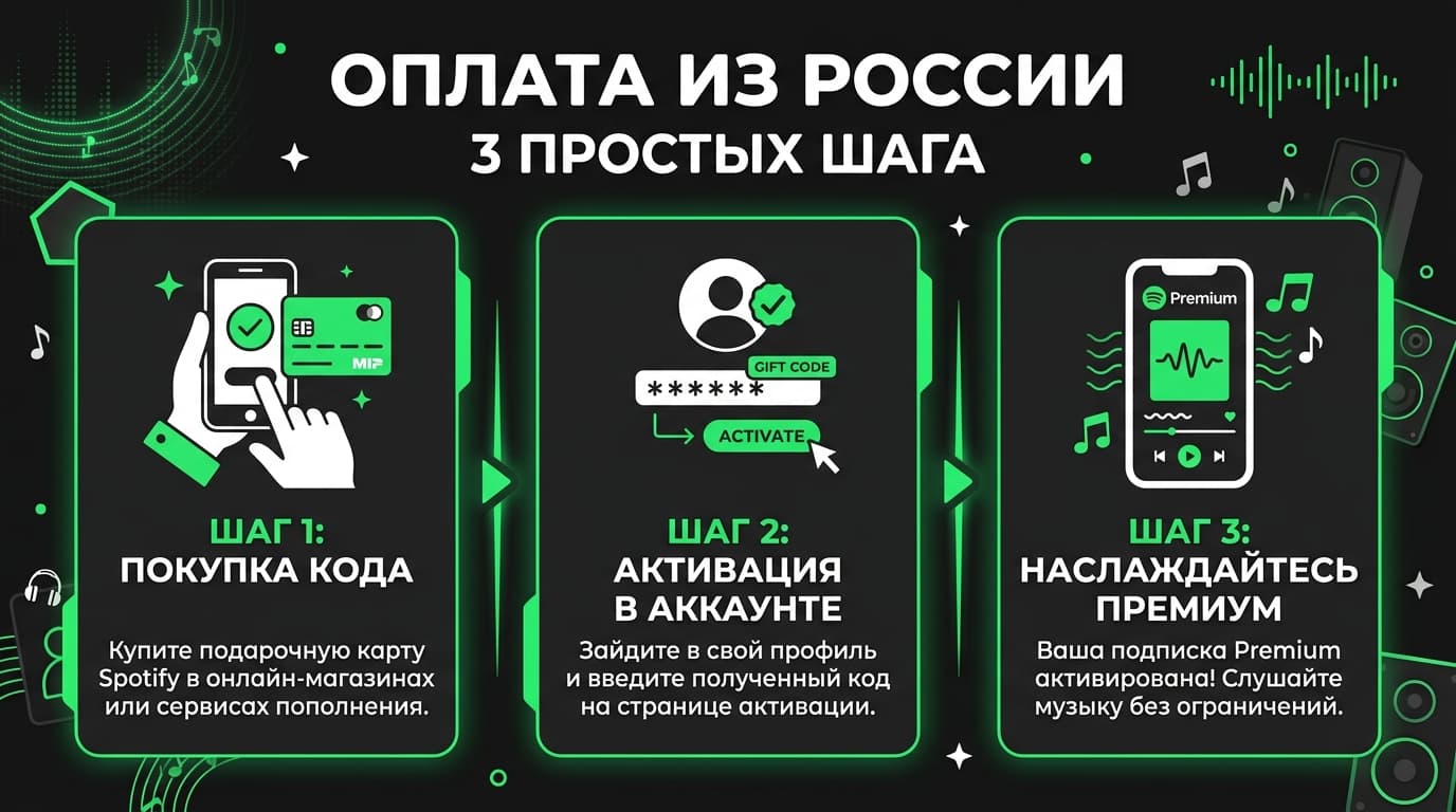 Как оформить Spotify Премиум из России в 2026 году — фото 4