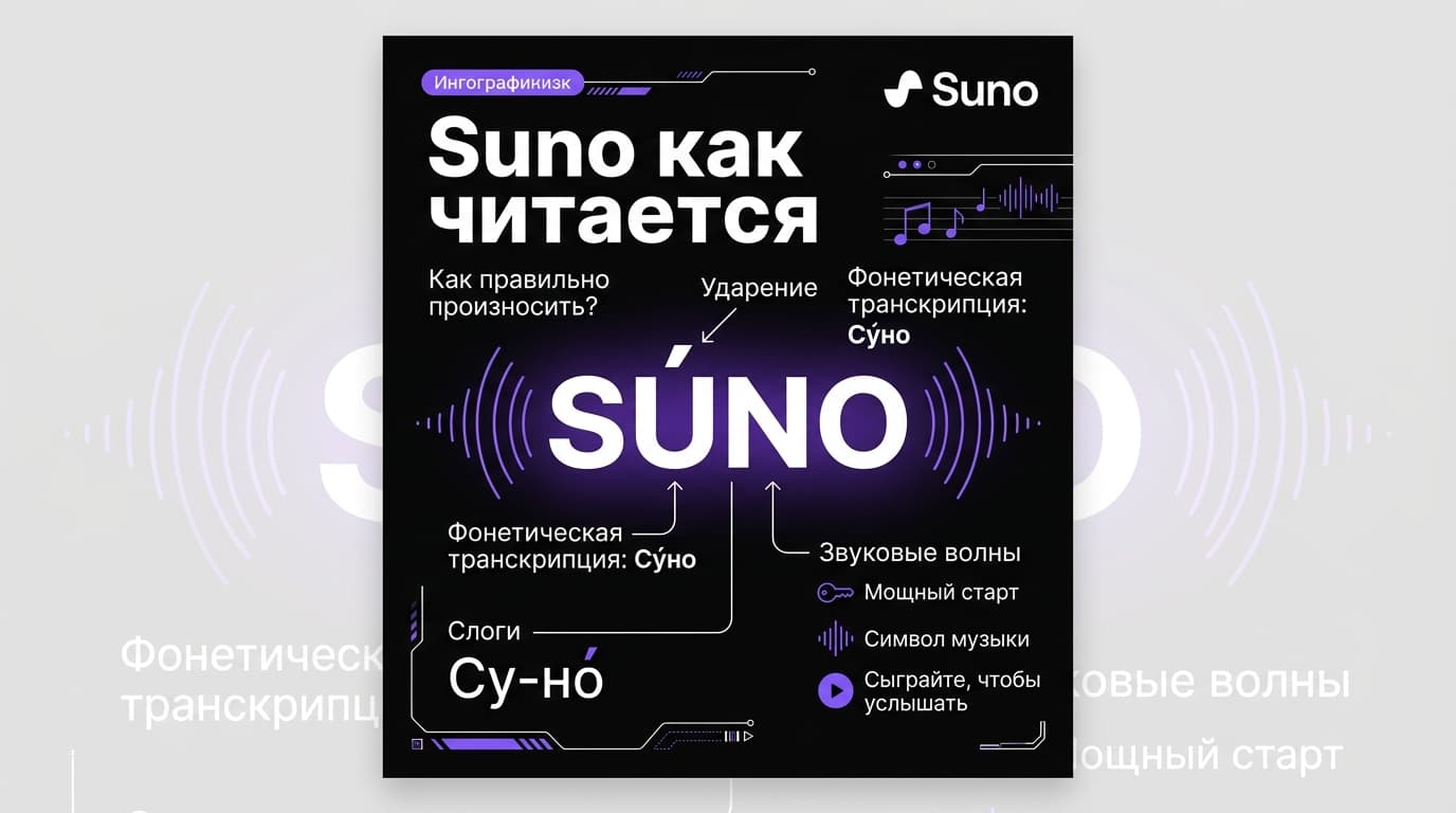 Suno: как правильно произносится название и как заставить нейросеть чисто петь слова