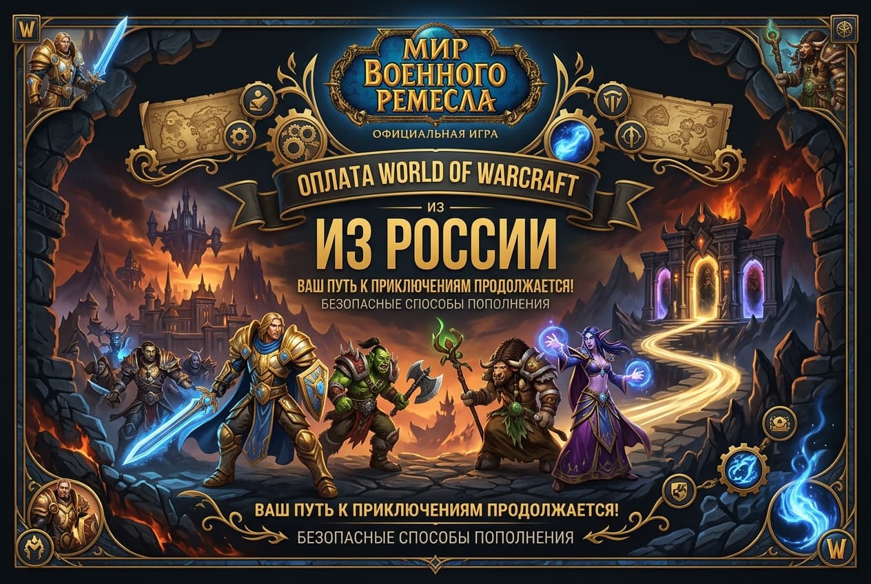 Как оплатить подписку World of Warcraft из России в 2026 году: без зарубежной карты