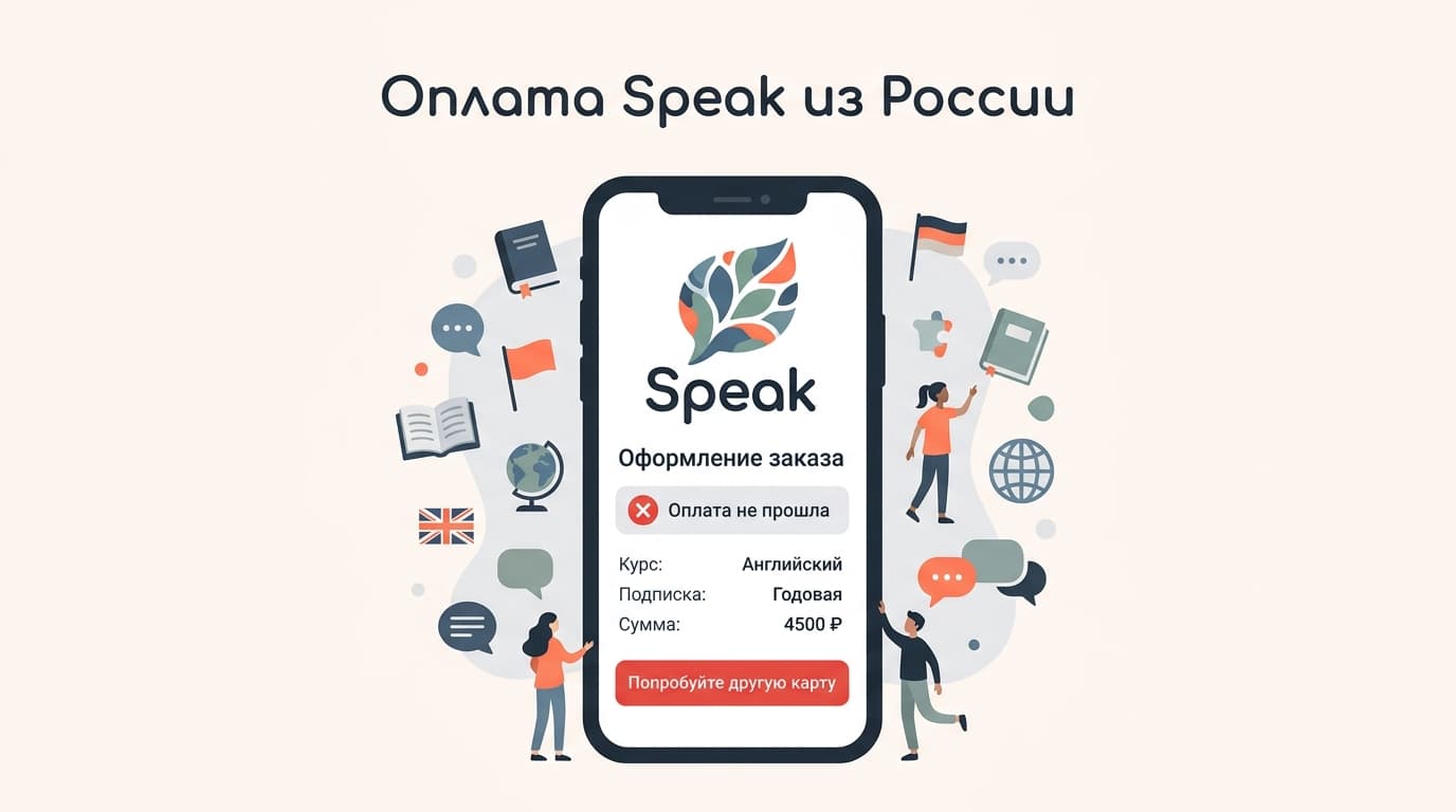 Как оформить подписку Speak из России в 2026 году без сюрпризов с оплатой