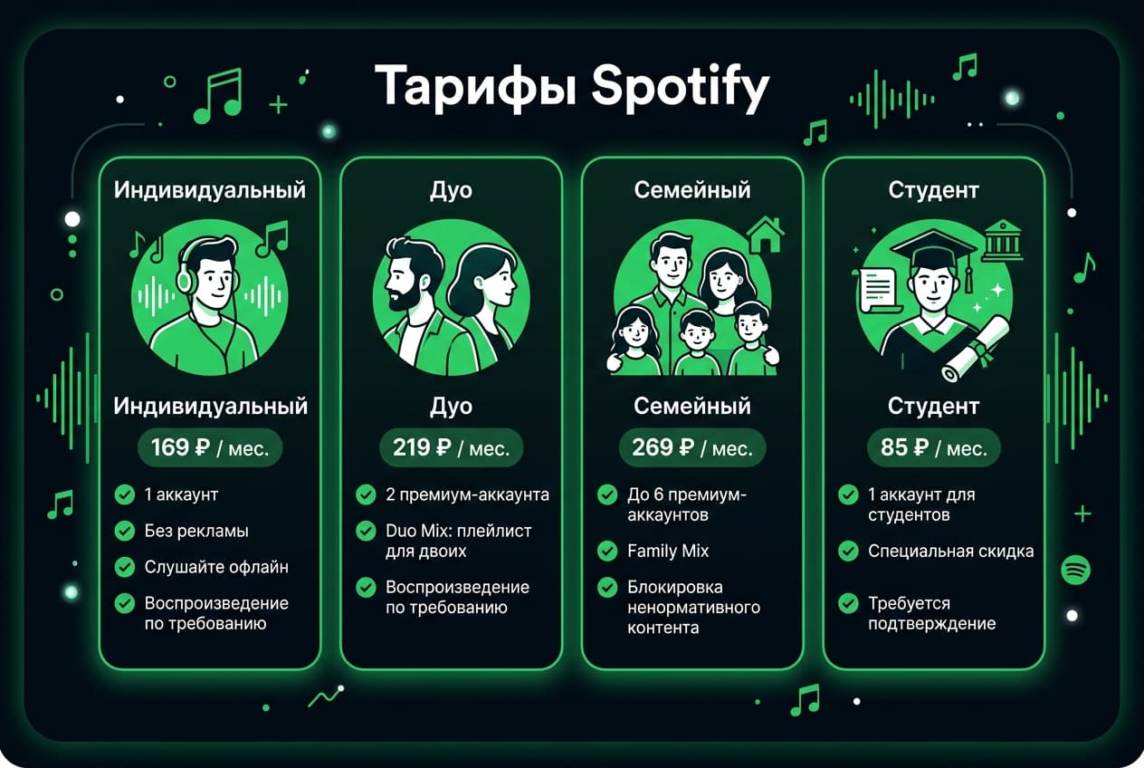 Как оформить подписку на Spotify в России в 2026 году: без зарубежной карты — фото 2