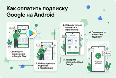 Как оплатить подписку Google на Android из России в 2026 году