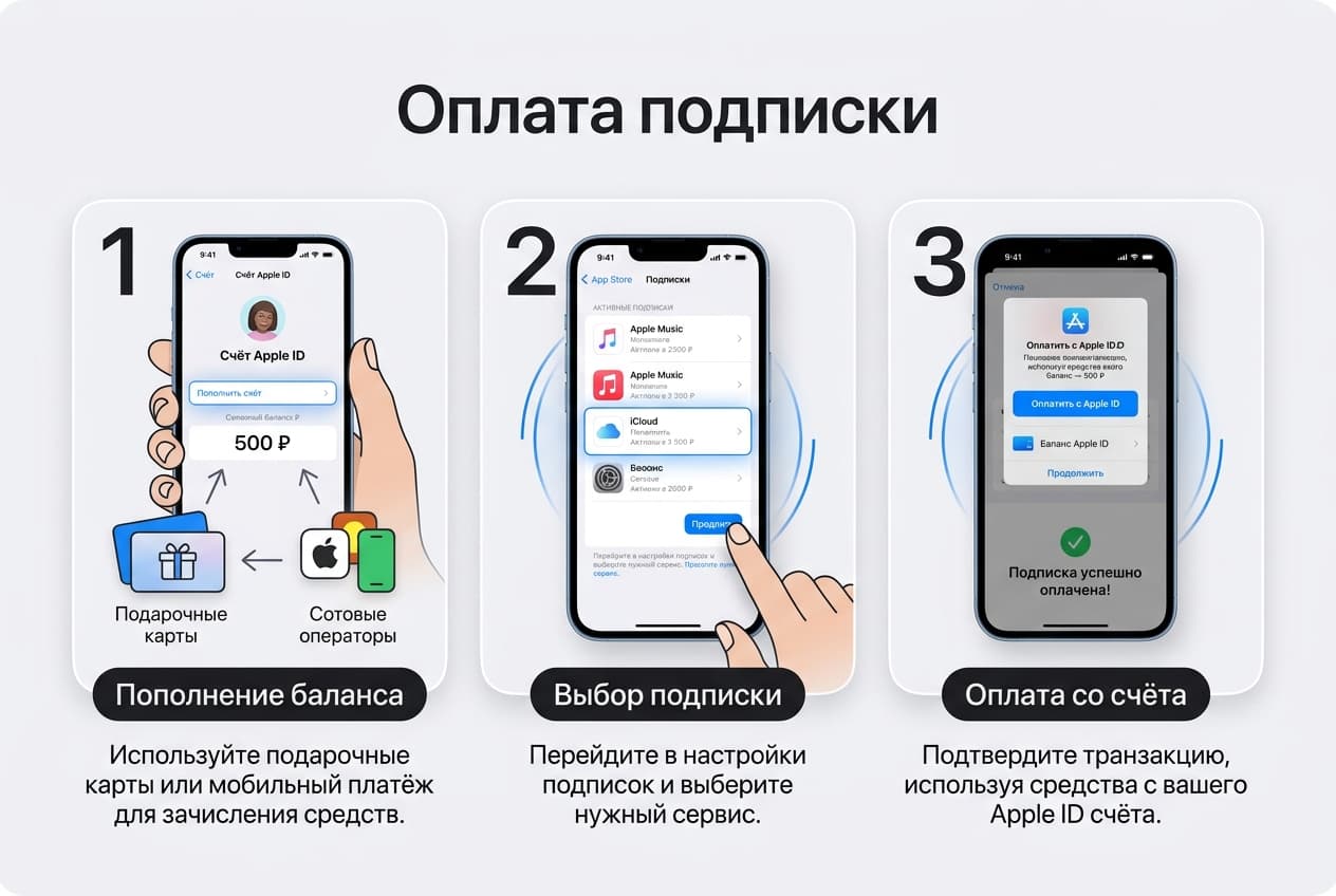 Как сейчас оплачивать подписки на iPhone из России в 2026 году — фото 3