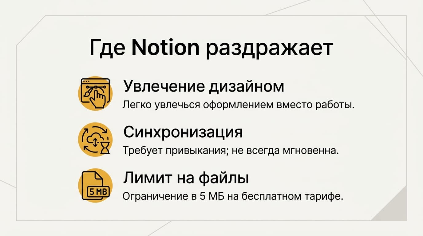 Notion спустя месяц использования: разбираюсь, что реально работает, а что просто красиво — фото 4