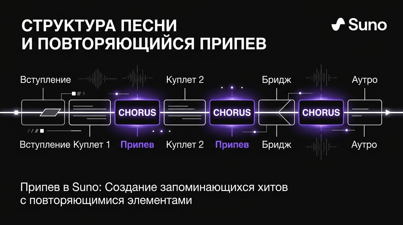 Как в Suno сделать припев, который запоминается и звучит одинаково каждый раз — фото 1