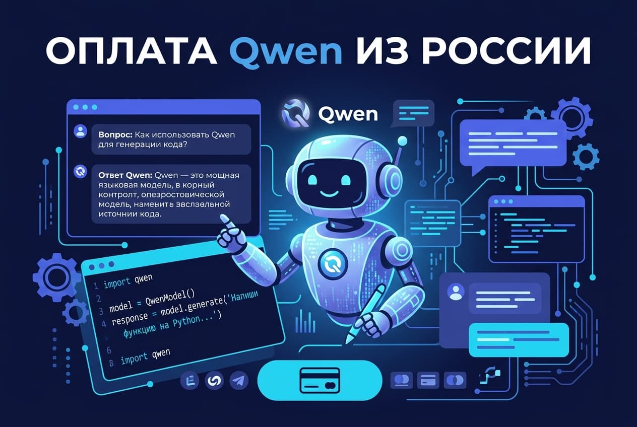 Как оплатить Qwen из России в 2026 году: тарифный план без зарубежной карты