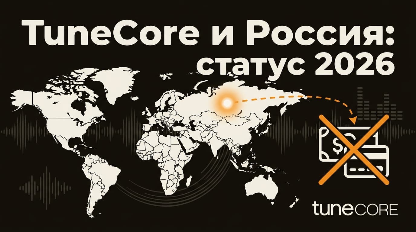 TuneCore работает ли в России в 2026 году: что реально изменилось с 2022-го