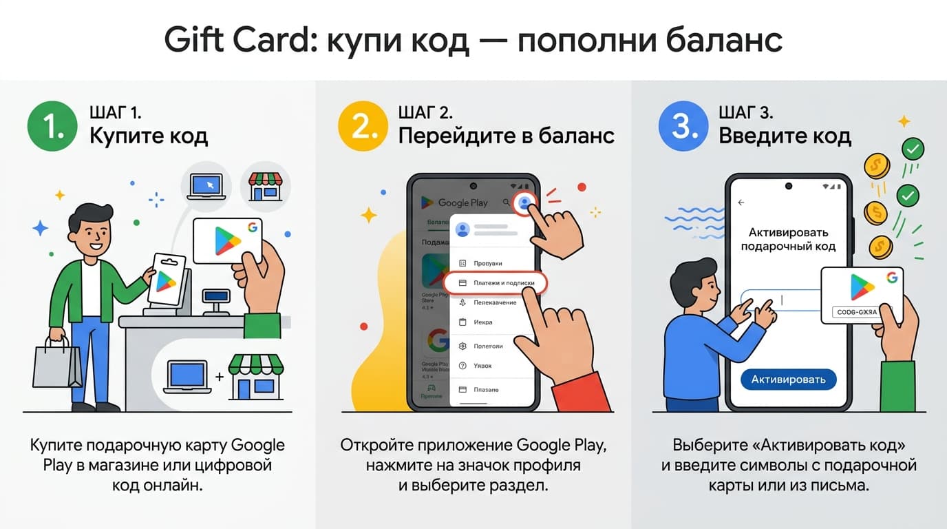 Оплата Google Play из России в 2026 году: разбираю четыре рабочих варианта — фото 2