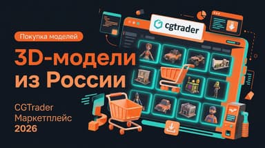 Покупка 3D-моделей на CGTrader из России: пошаговый разбор в 2026 году