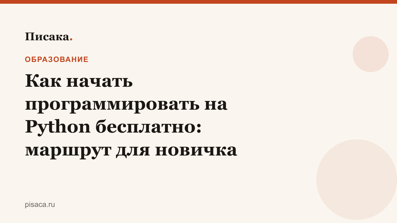 Как начать программировать на Python бесплатно: маршрут для новичка