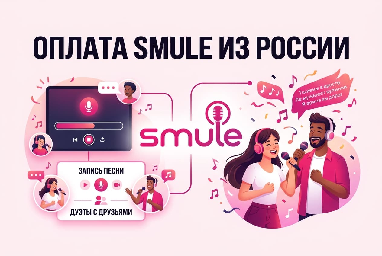 Как оплатить подписку Smule из России в 2026 году: без зарубежной карты