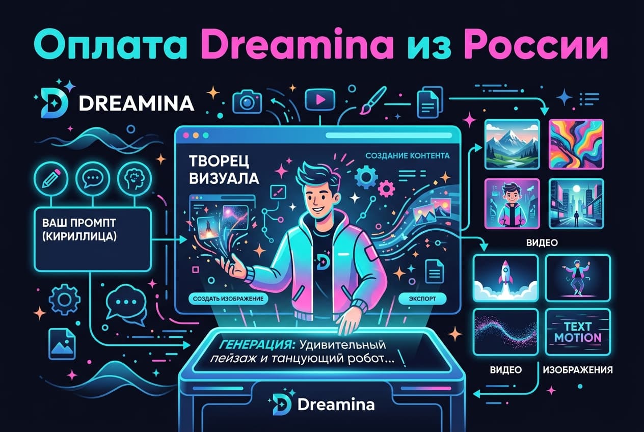Как оплатить Dreamina из России в 2026 году: подписку без зарубежной карты