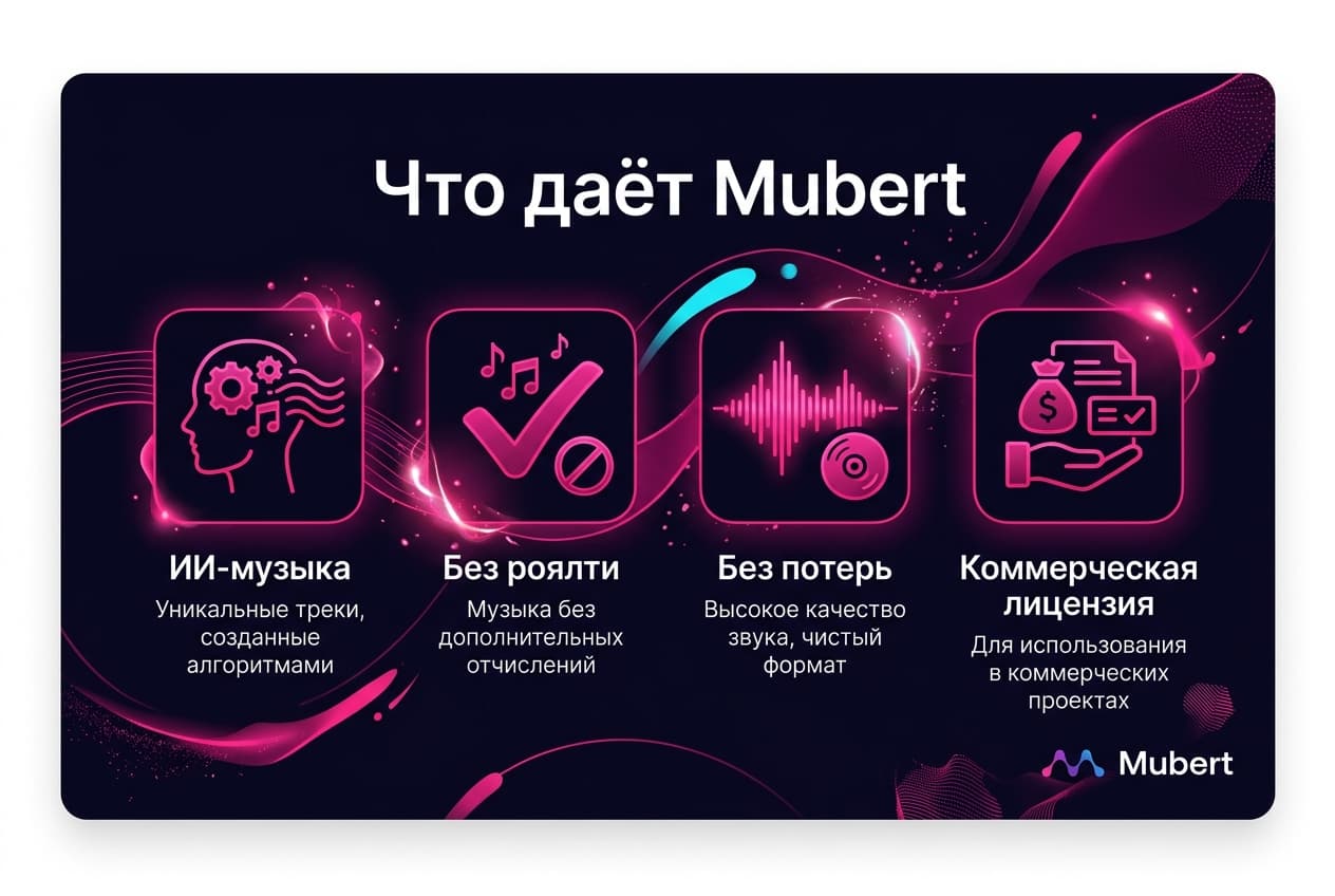 Как оформить подписку Mubert из России в 2026 году: без зарубежной карты — фото 1
