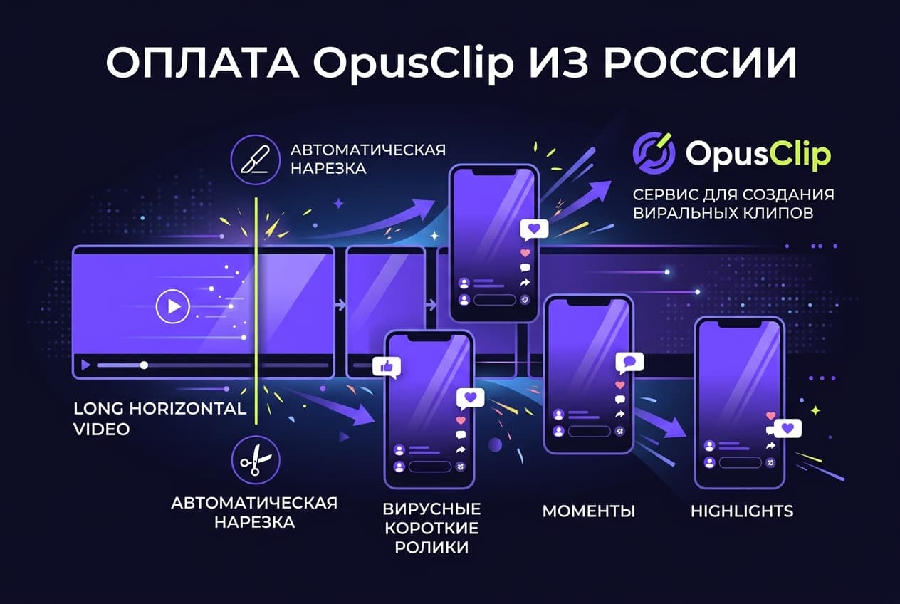 Как оформить подписку OpusClip из России в 2026 году: без зарубежной карты