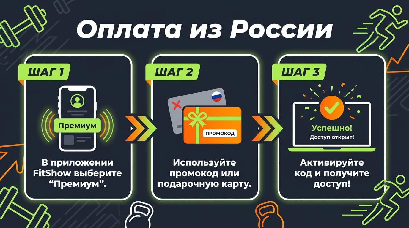 Как оформить подписку на FitShow в России в 2026 году — фото 3